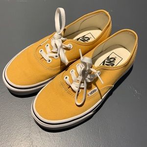 Yellow Vans Authentic
